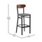 Flash Furniture Gray Vinyl Seat Barstool with Walnut Wood Back XU-DG6V6GYV-WAL-GG - alternate 9